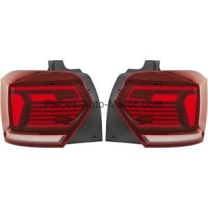 KIT DE FEUX ARRIÈRES LED ROUGE NOIR VOLKSWAGEN POLO MAROC