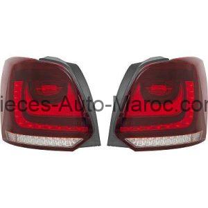 KIT DE FEUX ARRIÈRES ROUGE FEU STOP À LED VOLKSWAGEN POLO MAROC