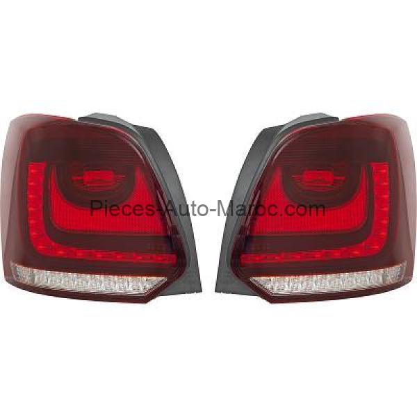 KIT DE FEUX ARRIÈRES ROUGE FEU STOP À LED VOLKSWAGEN POLO MAROC