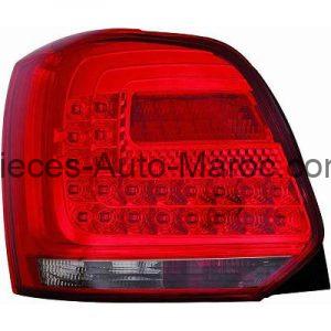 KIT DE FEUX ARRIÈRES ROUGE NOIR VOLKSWAGEN POLO MAROC