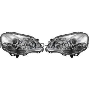 SET DE DEUX PHARES PRINCIPAUX H1 H1 CHROME VOLKSWAGEN POLO MAROC