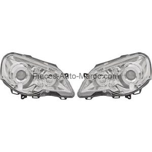SET DE DEUX PHARES PRINCIPAUX H1 H1 ÉLECTRIQUE VOLKSWAGEN POLO MAROC