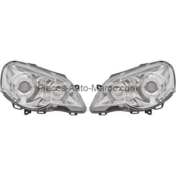 SET DE DEUX PHARES PRINCIPAUX H1 H1 ÉLECTRIQUE VOLKSWAGEN POLO MAROC