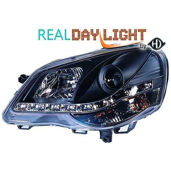 SET DE DEUX PHARES PRINCIPAUX H1 H1 NOIR VOLKSWAGEN POLO MAROC