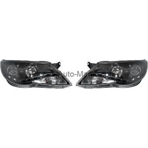 SET DE DEUX PHARES PRINCIPAUX H7 H1 AVEC CORRECTEUR VOLKSWAGEN TIGUAN MAROC