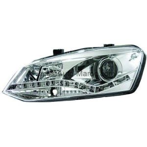 SET DE DEUX PHARES PRINCIPAUX H7 H1 CHROME VOLKSWAGEN POLO MAROC
