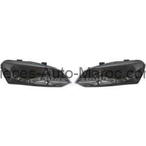 SET DE DEUX PHARES PRINCIPAUX H7 H1 LED VOLKSWAGEN POLO MAROC