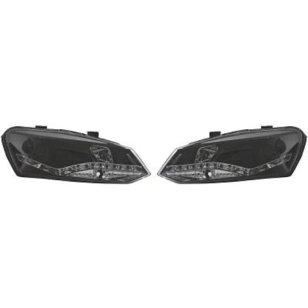 SET DE DEUX PHARES PRINCIPAUX H7 H1 LED VOLKSWAGEN POLO MAROC