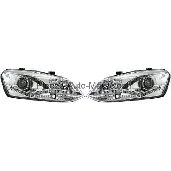 SET DE DEUX PHARES PRINCIPAUX H7 H1 LED VOLKSWAGEN POLO MAROC