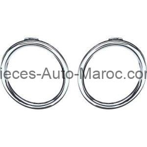 CADRE ANTIBROUILLARD CHROME KIT FORME ROND RENAULT CLIO MAROC