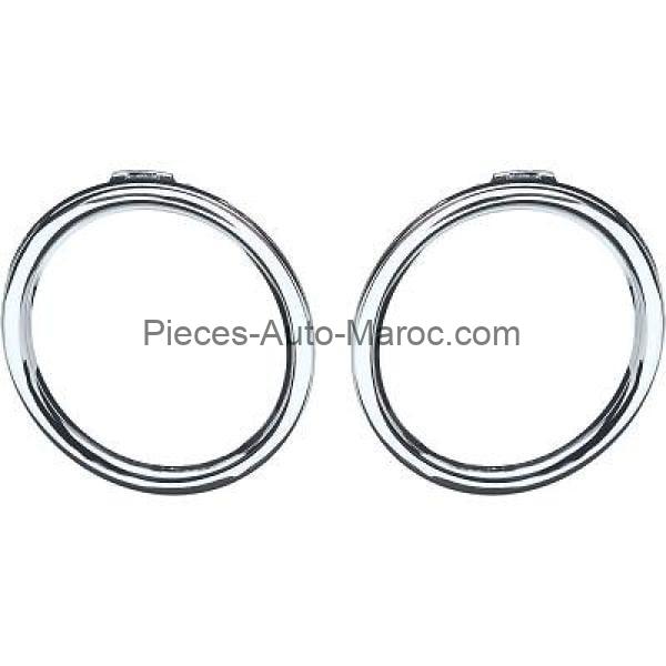 CADRE ANTIBROUILLARD CHROME KIT FORME ROND RENAULT CLIO MAROC