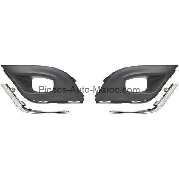 GRILLE DE PARE CHOCS AVANT DROIT AVANT GAUCHE POUR ANTIBROUILLARD RENAULT CLIO MAROC