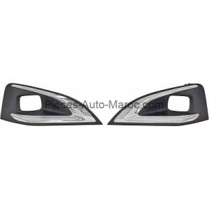 GRILLE DE PARE CHOCS DROIT GAUCHE POUR ANTIBROUILLARD PEUGEOT 3008