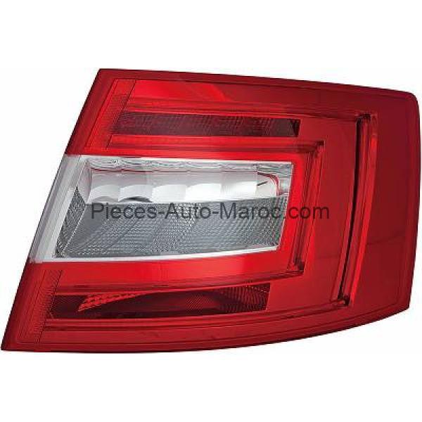 FEU ARRIÈRE DROIT SANS PORTE-LAMPE LED SKODA OCTAVIA MAROC