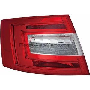 FEU ARRIÈRE GAUCHE SANS PORTE-LAMPE LED SKODA OCTAVIA LIM KOMBI MAROC