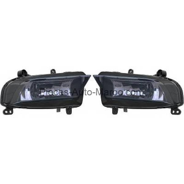 KIT DE PROJECTEURS ANTIBROUILLARD DROIT GAUCHE GRIS FUMÉE AUDI A4 MAROC