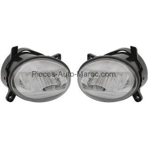 KIT DE PROJECTEURS ANTIBROUILLARD LED DROIT GAUCHE GRIS FUMÉE AUDI A4 MAROC