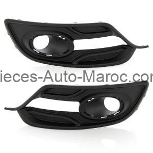 SET DE GRILLES NOIR PARE CHOCS AVANT RENAULT MEGANE MAROC