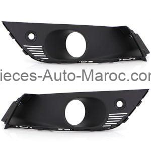 SET DE GRILLES NOIR PARE CHOCS AVANT RENAULT MEGANE MAROC