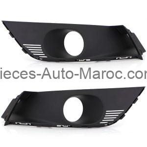 SET DE GRILLES NOIR PARE CHOCS AVANT RENAULT MEGANE MAROC