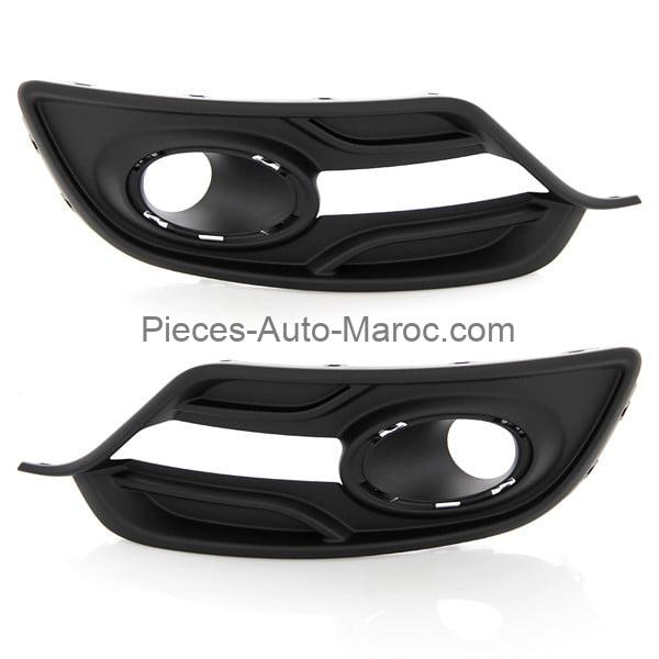 SET DE GRILLES NOIR PARE CHOCS AVANT RENAULT MEGANE MAROC