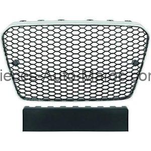 GRILLE DE CALANDRE CHROME NOIR AVANT SANS PARCTRONIC AUDI A5 MAROC