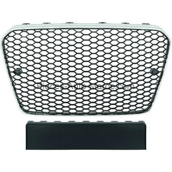 GRILLE DE CALANDRE CHROME NOIR AVANT SANS PARCTRONIC AUDI A5 MAROC