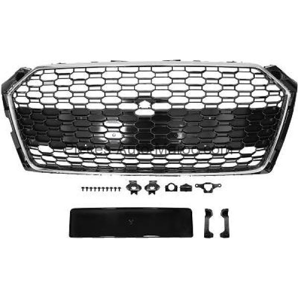 GRILLE DE CALANDRE CHROME NOIR POUR PARCTRONIC VERSION RS5-OPTIK AUDI A5 MAROC
