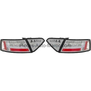 KIT DE FEUX ARRIÈRES LED CHROME LIMPIDE AUDI A5 MAROC