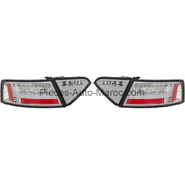 KIT DE FEUX ARRIÈRES LED CHROME LIMPIDE AUDI A5 MAROC