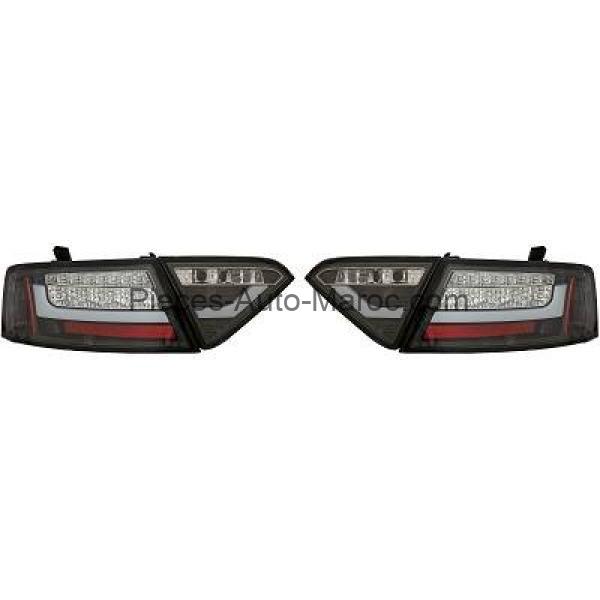 KIT DE FEUX ARRIÈRES LED NOIR LIMPIDE AUDI A5 MAROC