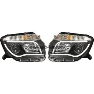 SET DE DEUX PHARES PRINCIPAUX H7 H1 NOIR DACIA DUSTER Maroc