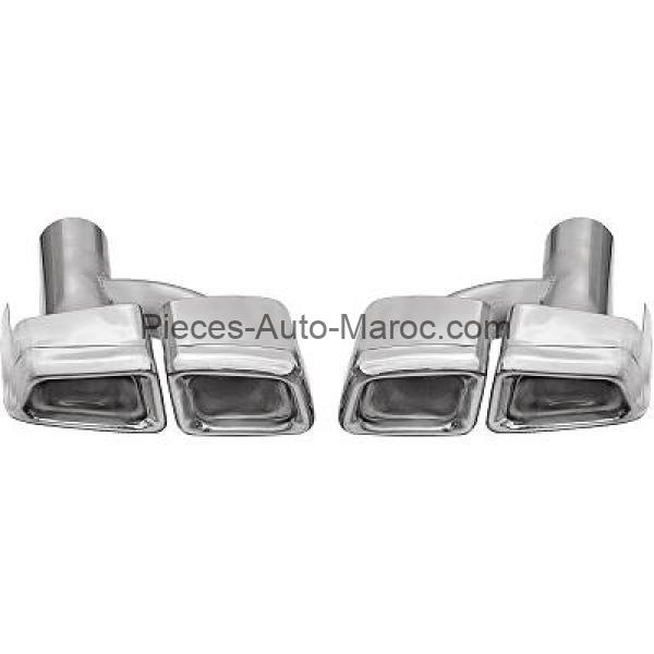 Déflecteur de tuyau de sortie gauche droit en acier inoxydable MERCEDES CLASSE E (W212) MAROC