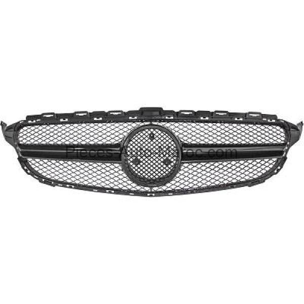 GRILLE DE CALANDRE NOIR VERSION C63 AMG LOOK PLASTIQUE MERCEDES C-KL. W205 MAROC