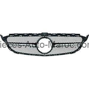 GRILLE DE CALANDRE SANS LOGO CHROME NOIR MERCEDES CLASSE C (W205) MAROC