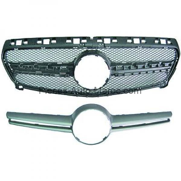GRILLE DE CALANDRE SANS LOGO POUR SPORT OPTIC MERCEDES CLASSE A (W176) MAROC