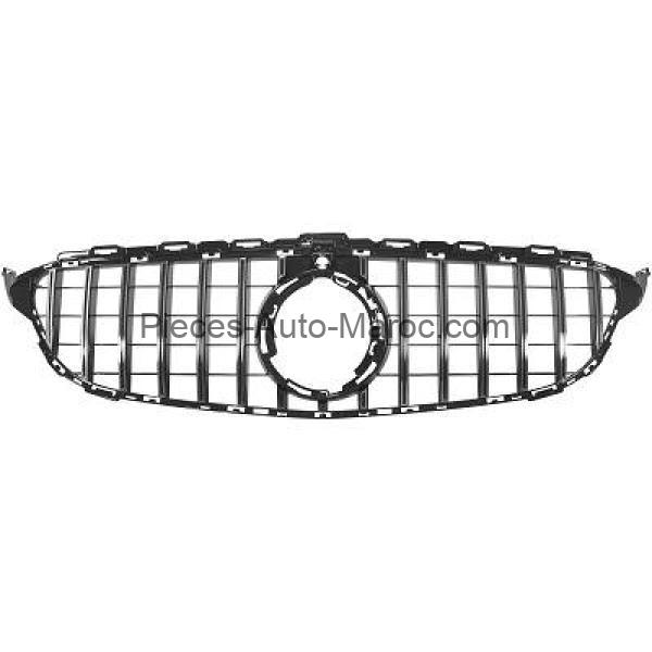 Grille de calandre noir argenté version GT- Optik plastique Mercedes C-Kl. W205 MAROC