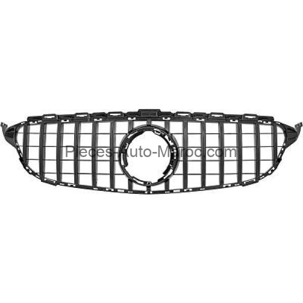 Grille de calandre noir brillant version GT- Optik Mercedes C-Kl. W205 MAROC
