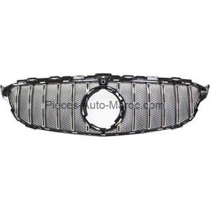 Grille de calandre noir chrome version GT-R Optik Mercedes C-Kl. W205 MAROC