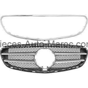 Grille de calandre type Sport-Optik chrome noir argent Mercedes E-Kl.E220-500 W212 MAROC