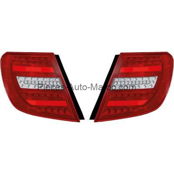 KIT DE FEUX ARRIÈRES VERSION LED CHROME MERCEDES CLASSE C (W204) MAROC