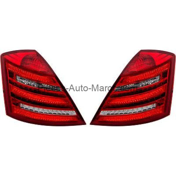 Kit de feux arrières avec effet balayage gris fumée rouge Mercedes S-Kl. W221 MAROC