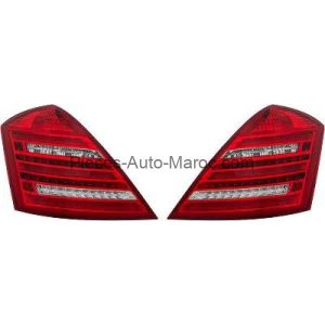 Kit de feux arrières avec effet balayage limpide rouge Mercedes S-Kl. W221 MAROC