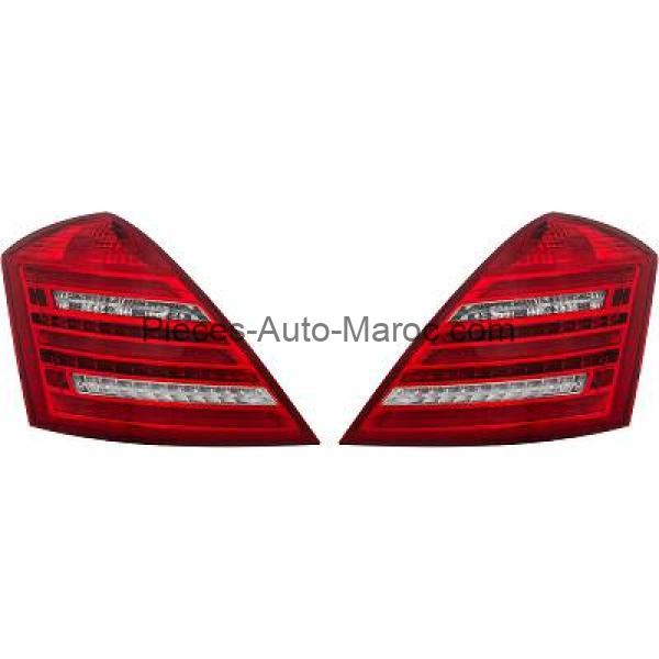 Kit de feux arrières avec effet balayage limpide rouge Mercedes S-Kl. W221 MAROC