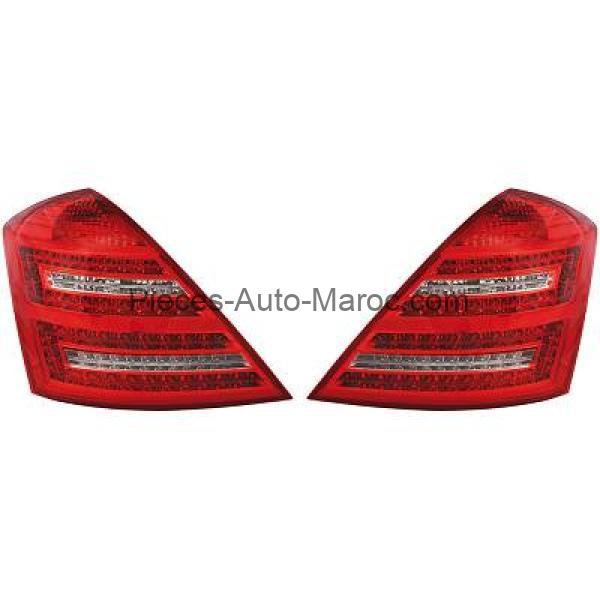Kit de feux arrières blanc rouge MERCEDES CLASSE S (W221) MAROC