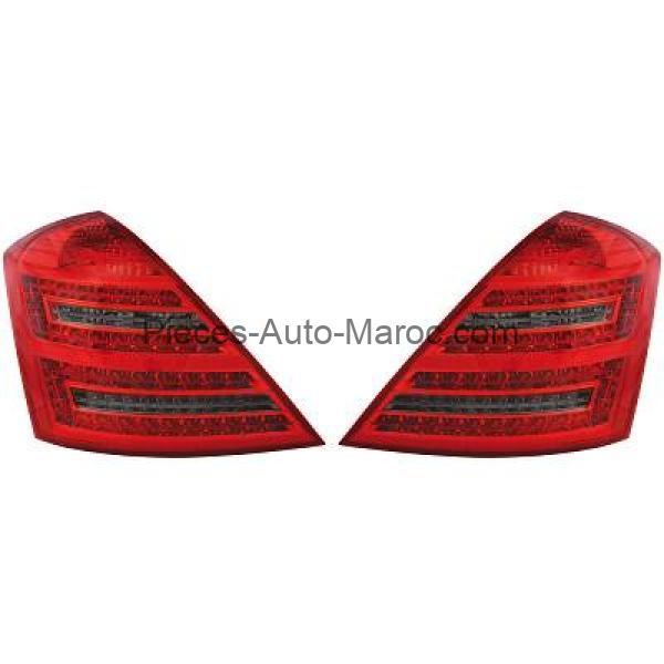 Kit de feux arrières rouge noir MERCEDES CLASSE S (W221) MAROC