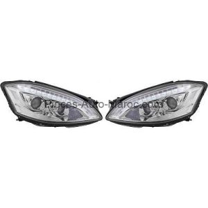 Kit de projecteurs principaux D1S H7 limpide chrome Mercedes S-Kl. W221 MAROC