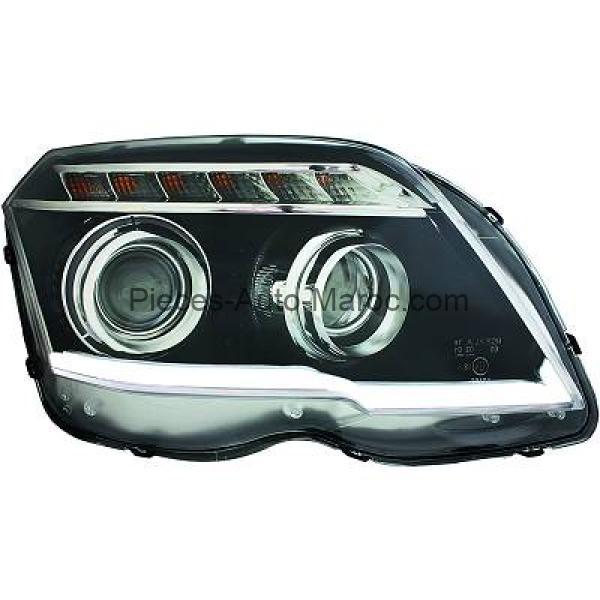 Kit de projecteurs principaux H7 H7 limpide noir Mercedes GLK-Kl. X204 MAROC