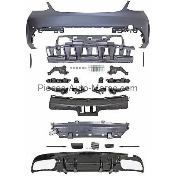 Pare chocs type AMG C63-Optik arrière type SPORT Mercedes C-Kl. W205 MAROC