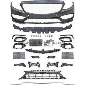 Pare chocs type AMG C63-Optik avant type SPORT Mercedes C-Kl. W205 MAROC
